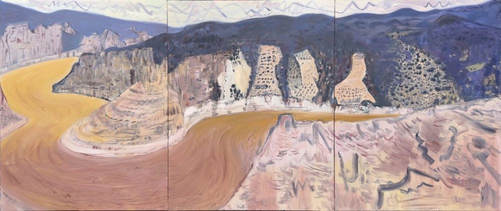 2王克举,又见老牛湾, 200x160cm,2022,布面油画.jpg 916462829654716811