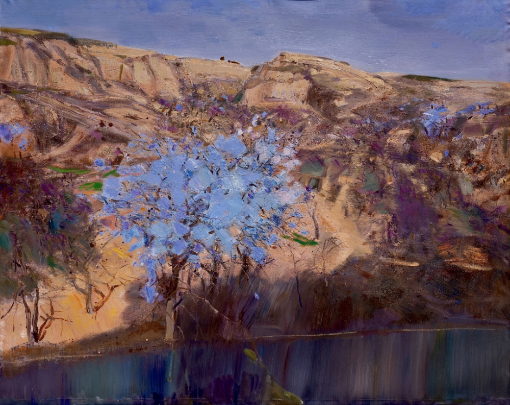 7管朴学,暖阳—河岸,200×160cm,布面油画.jpg 916462829654716821