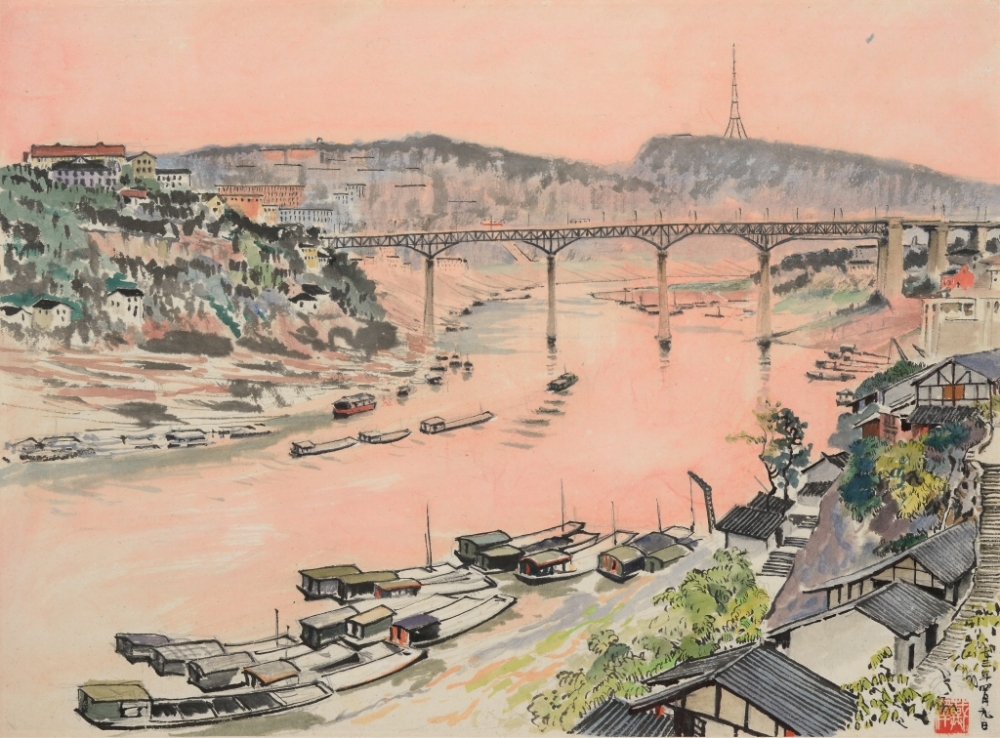 戴泽,重庆,1973,纸本国画 916462829654716689