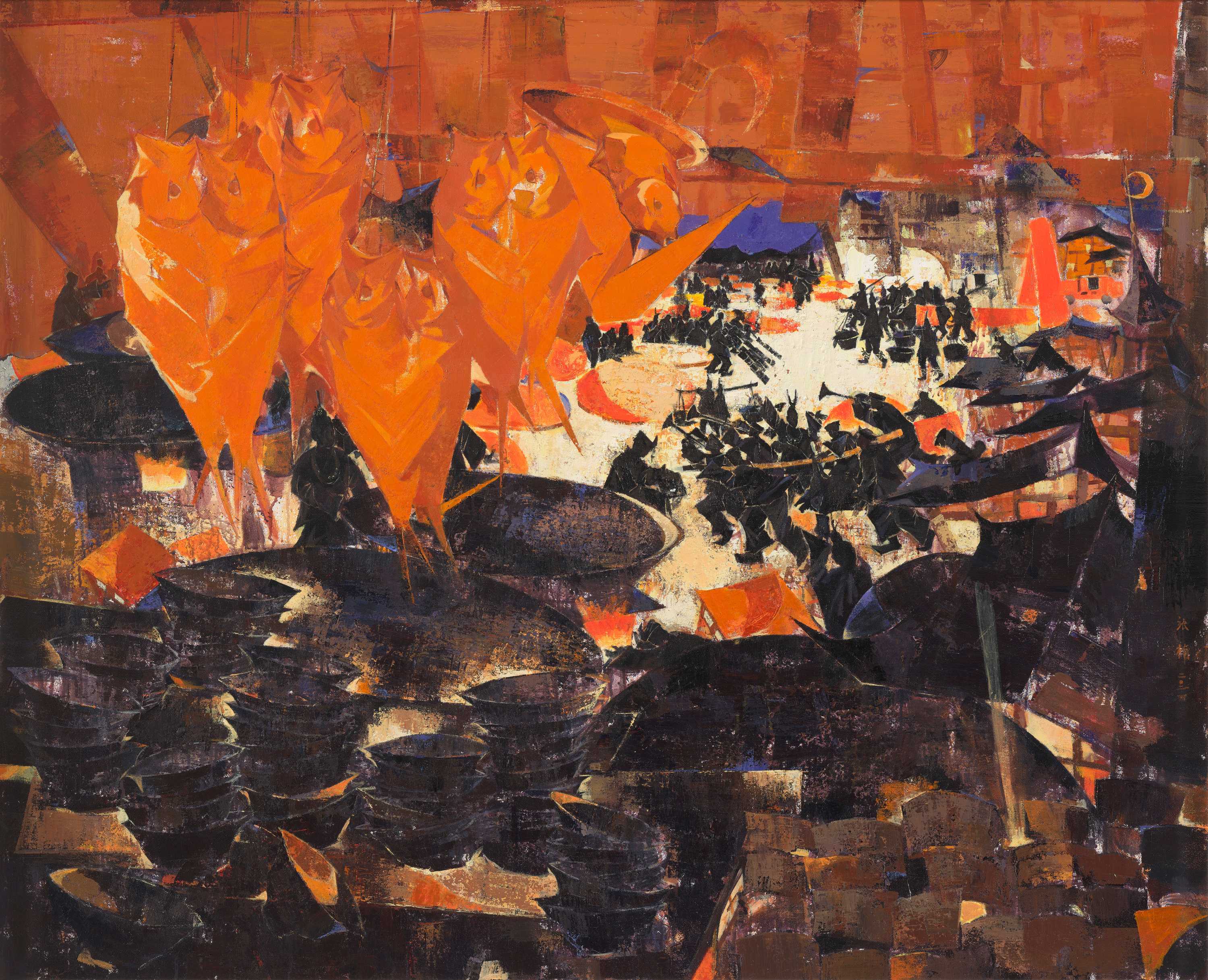 8飨宴之斗牛归来 张楠 油画 130×160cm 2024年