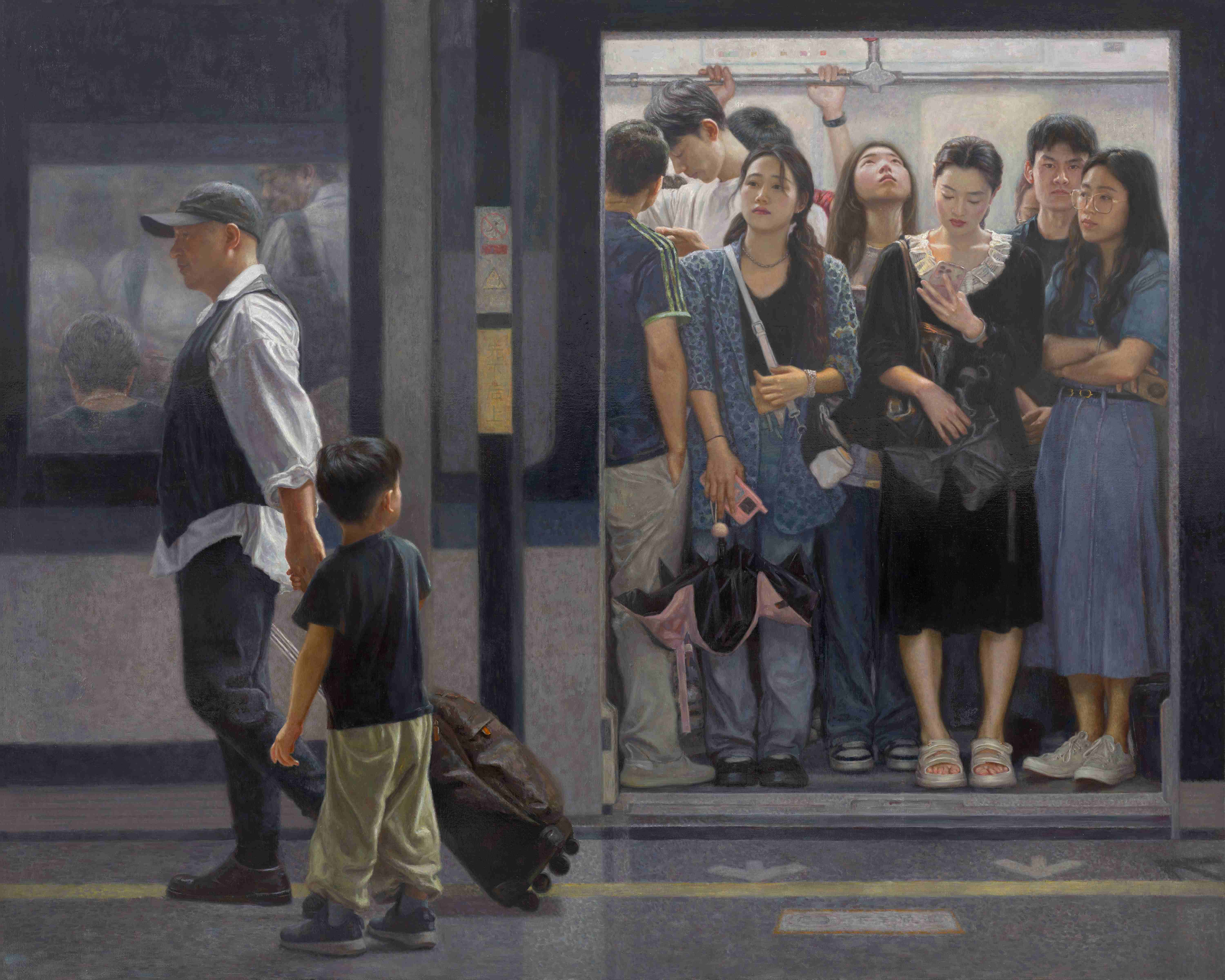 4换乘 张飞 油画 180×225cm 2024年