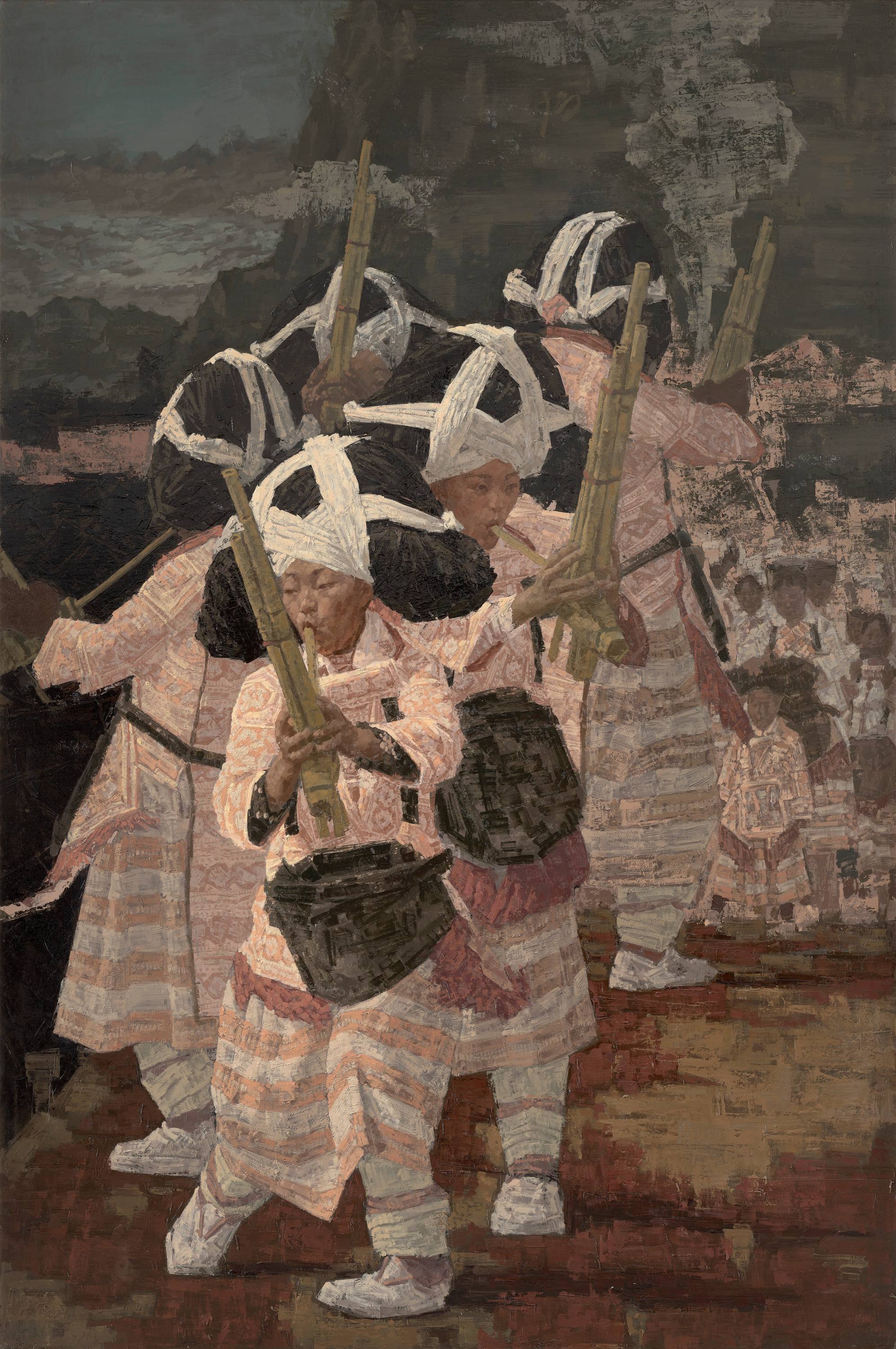 6梭戛的故事10 张侠 油画 180×120cm 2025年