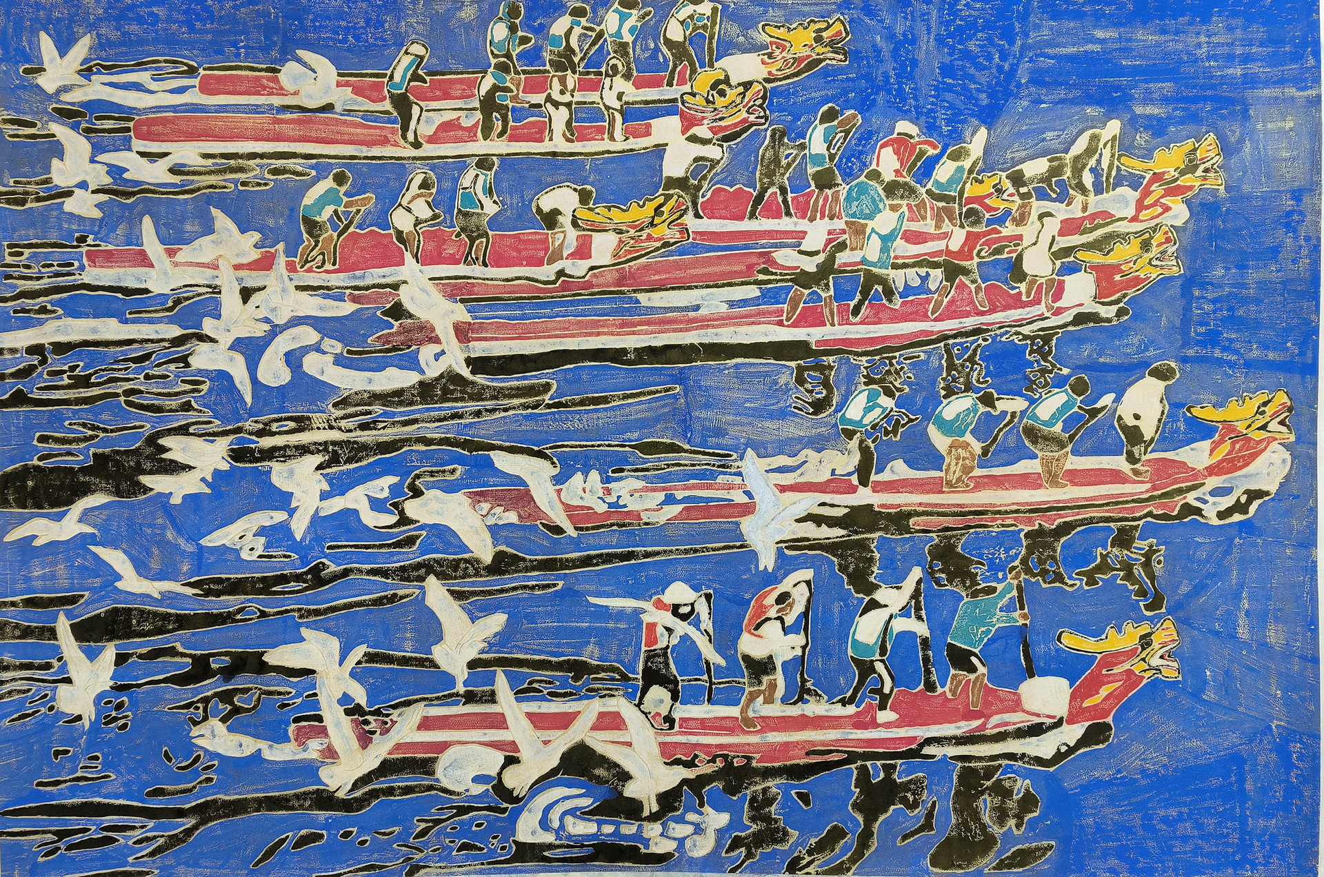 逐浪 版画 110cm×170cm 2024年