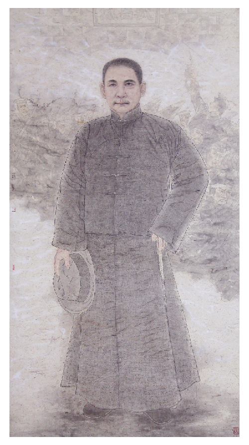 10.蒋才《先贤》124X210cm中国画2011(入选纪念辛亥革命100周年全国书画作品展览)