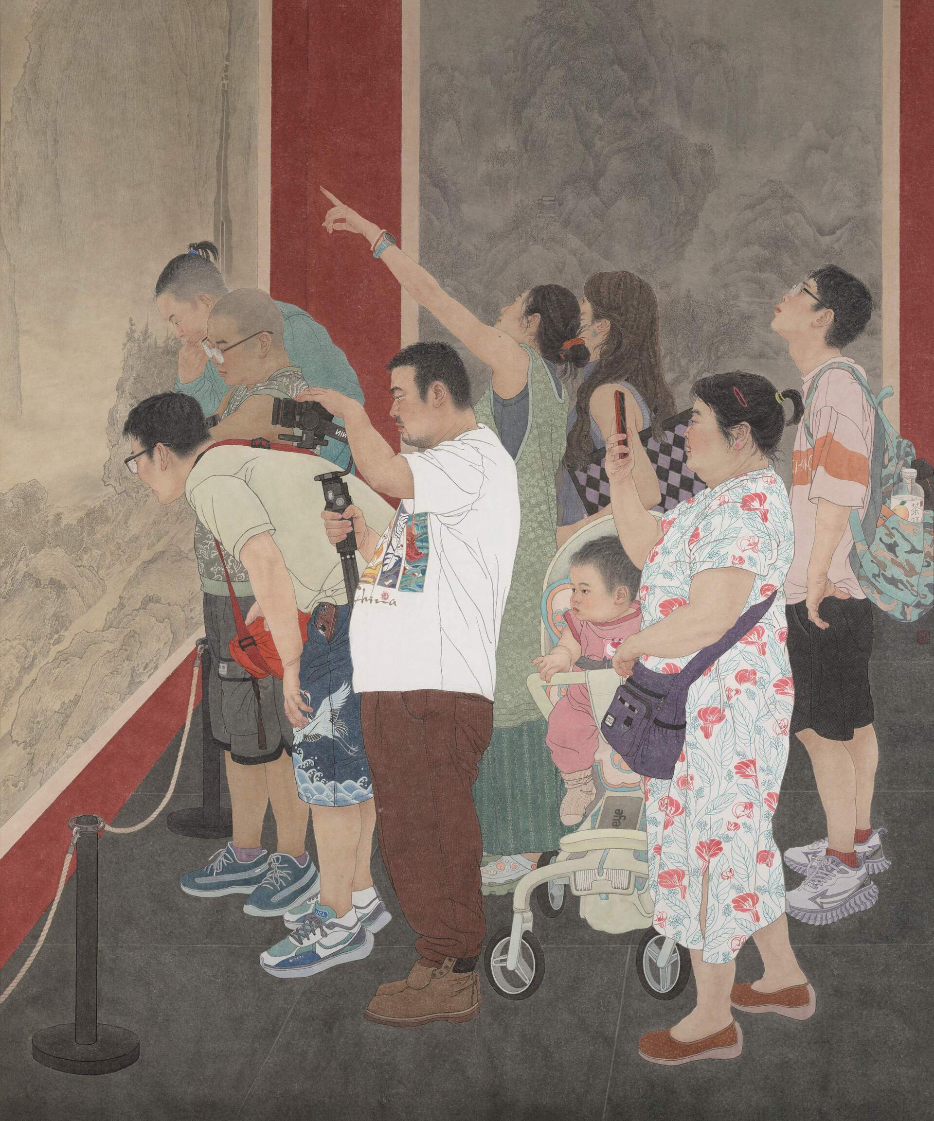8熠熠重光 杨艳宏 中国画 240×200cm 2025年
