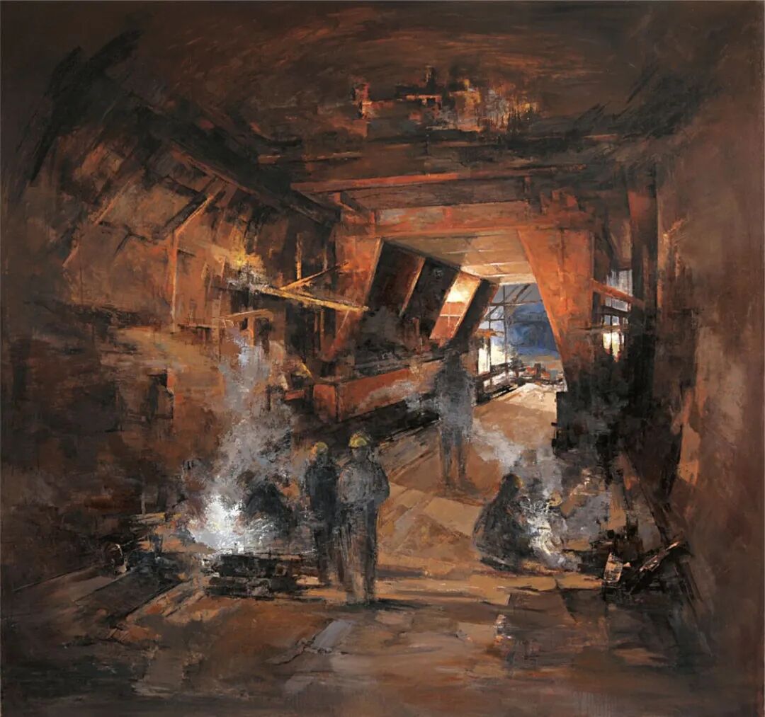 宋晓阳《筑梦地下铁》170cm×180cm