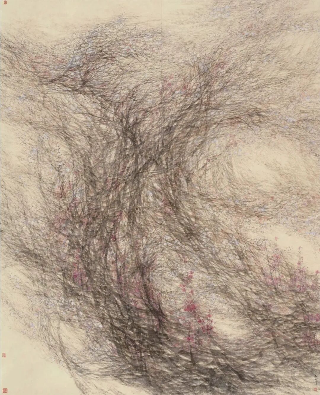 戴淑娟《只留清气满乾坤》220cm×190cm