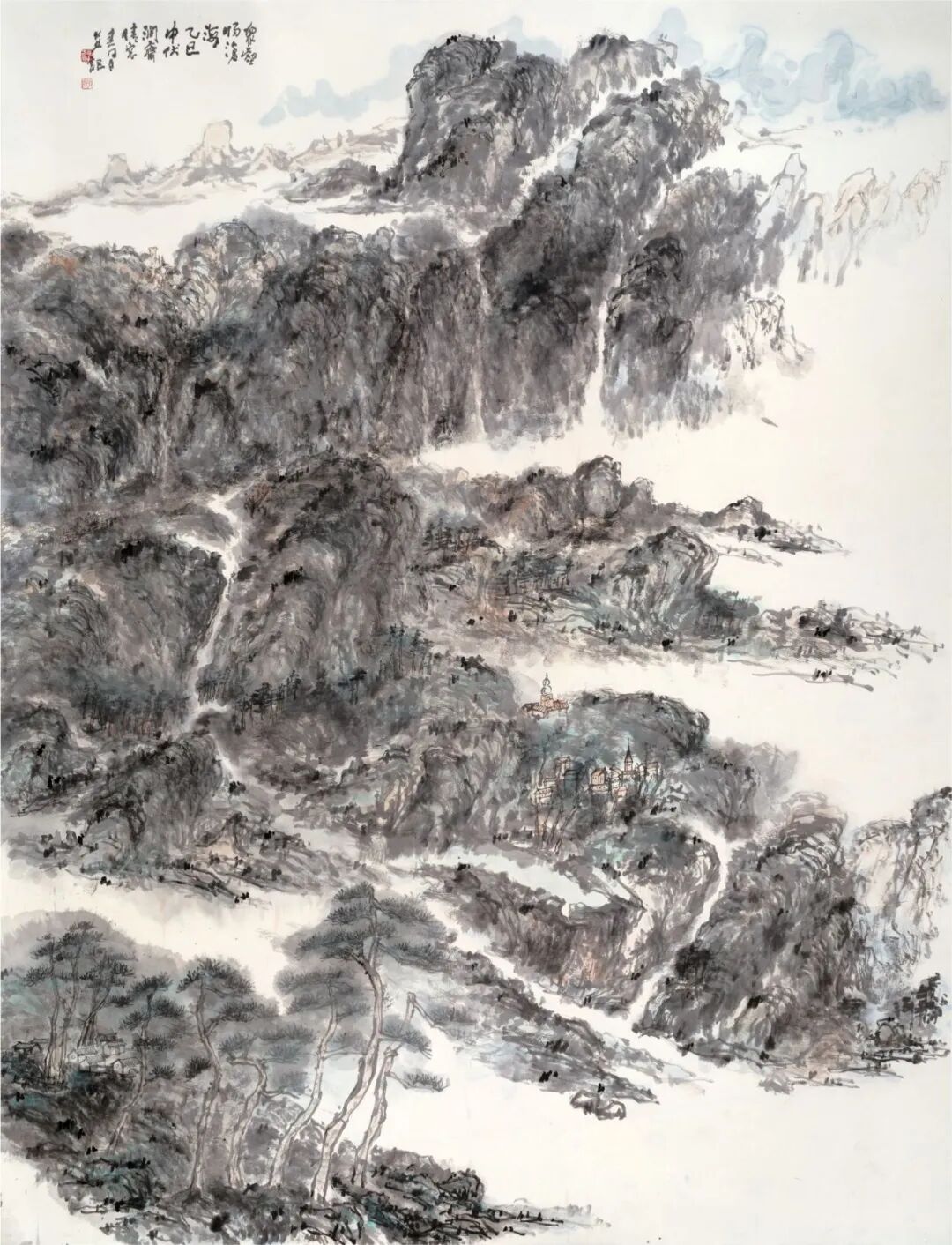 刘春雨《众壑归海》250cm×193cm