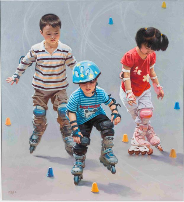 19重庆画院   蔡循生《阳光下》 油画 126×115 cm  2009