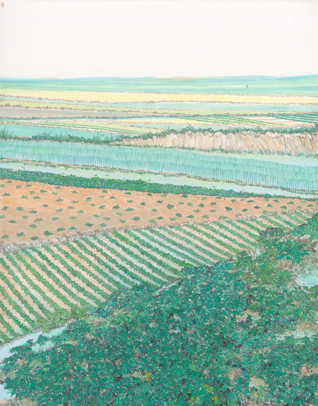 30广东画院 杨星 《暖冬》 181x144cm 纸本设色 2014