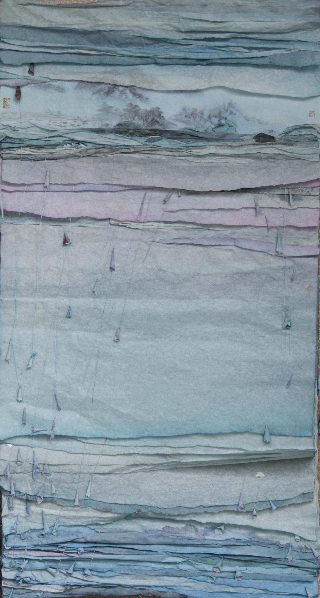 王霄《无题》129×69cm
