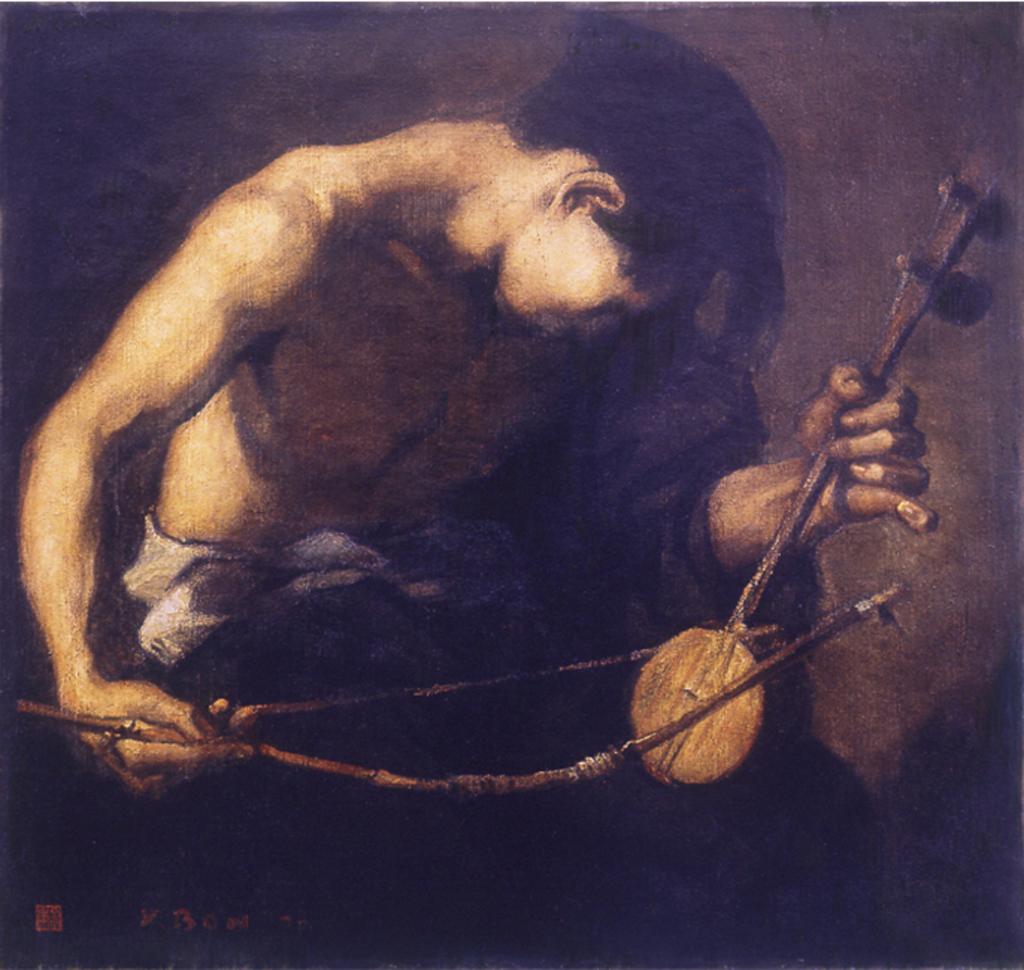 奏出人间的辛酸 1931 油彩布本 69x72cm 中国美术馆收藏(复制品)