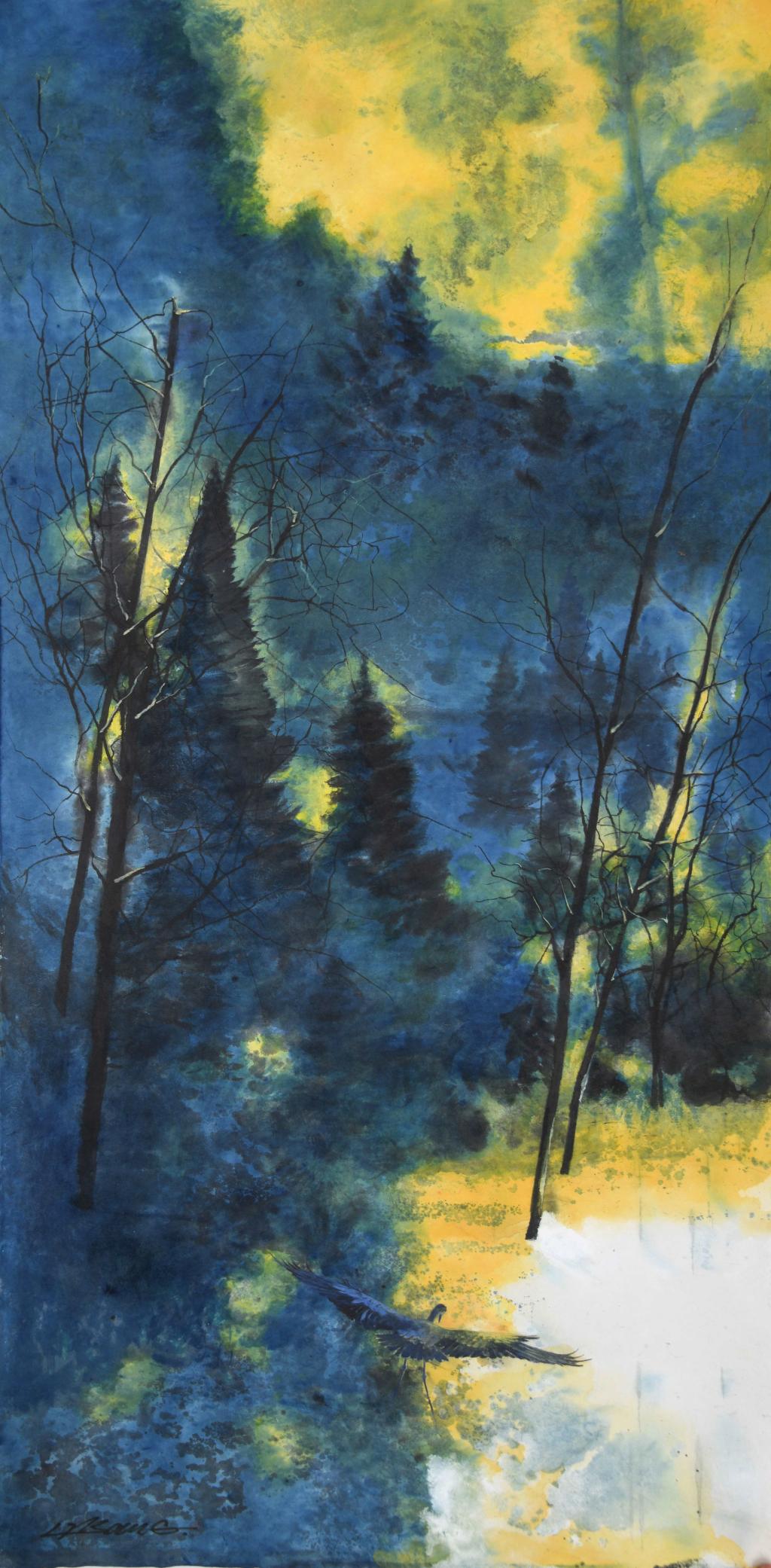 李康《林》137×69cm