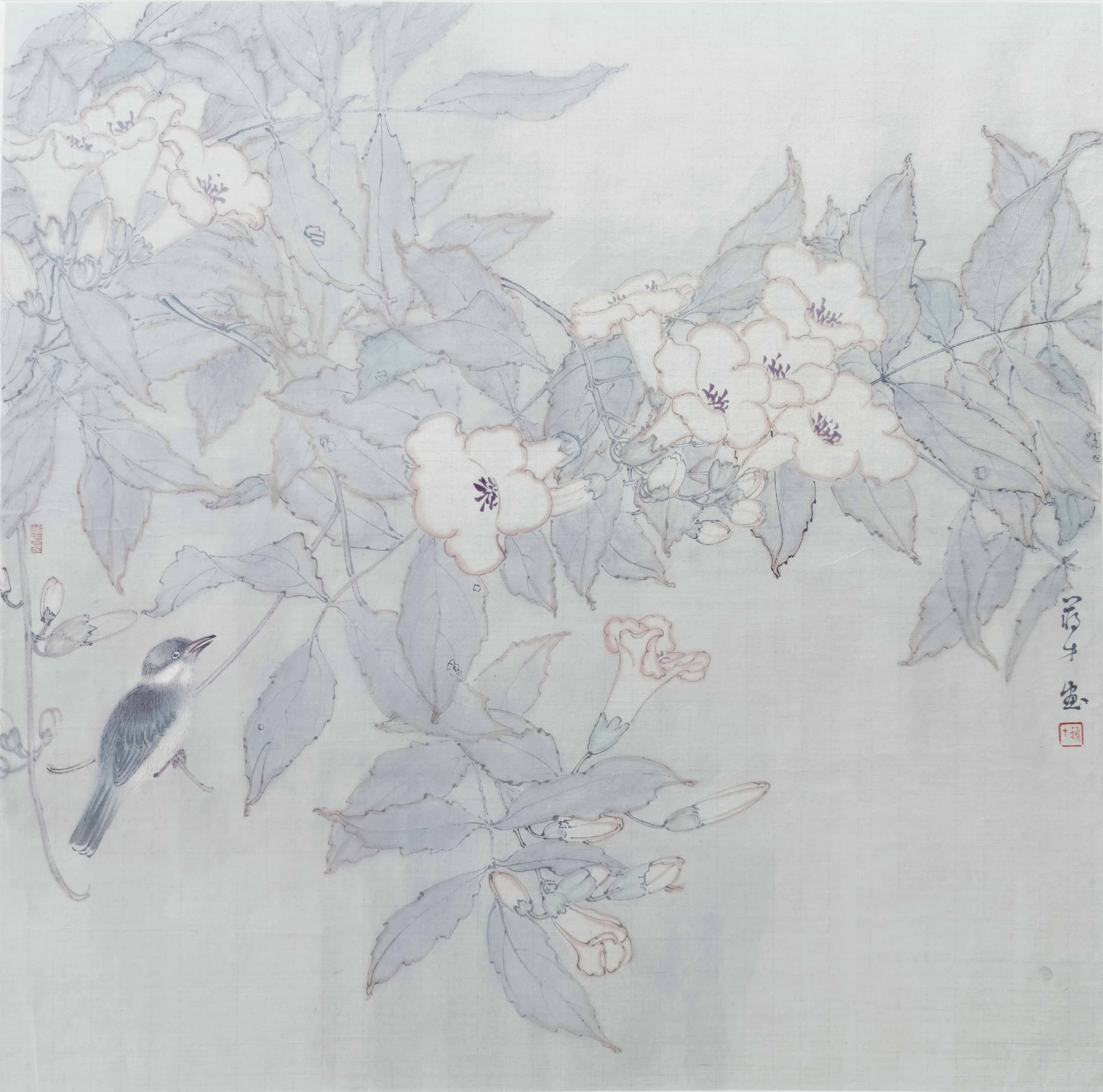 14 将才 清影 68x68cm 纸本设色 2023年