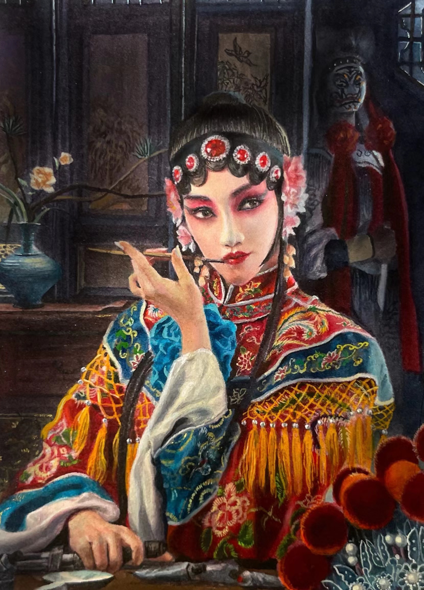 肖瑶，定数，6.3x8.8cm