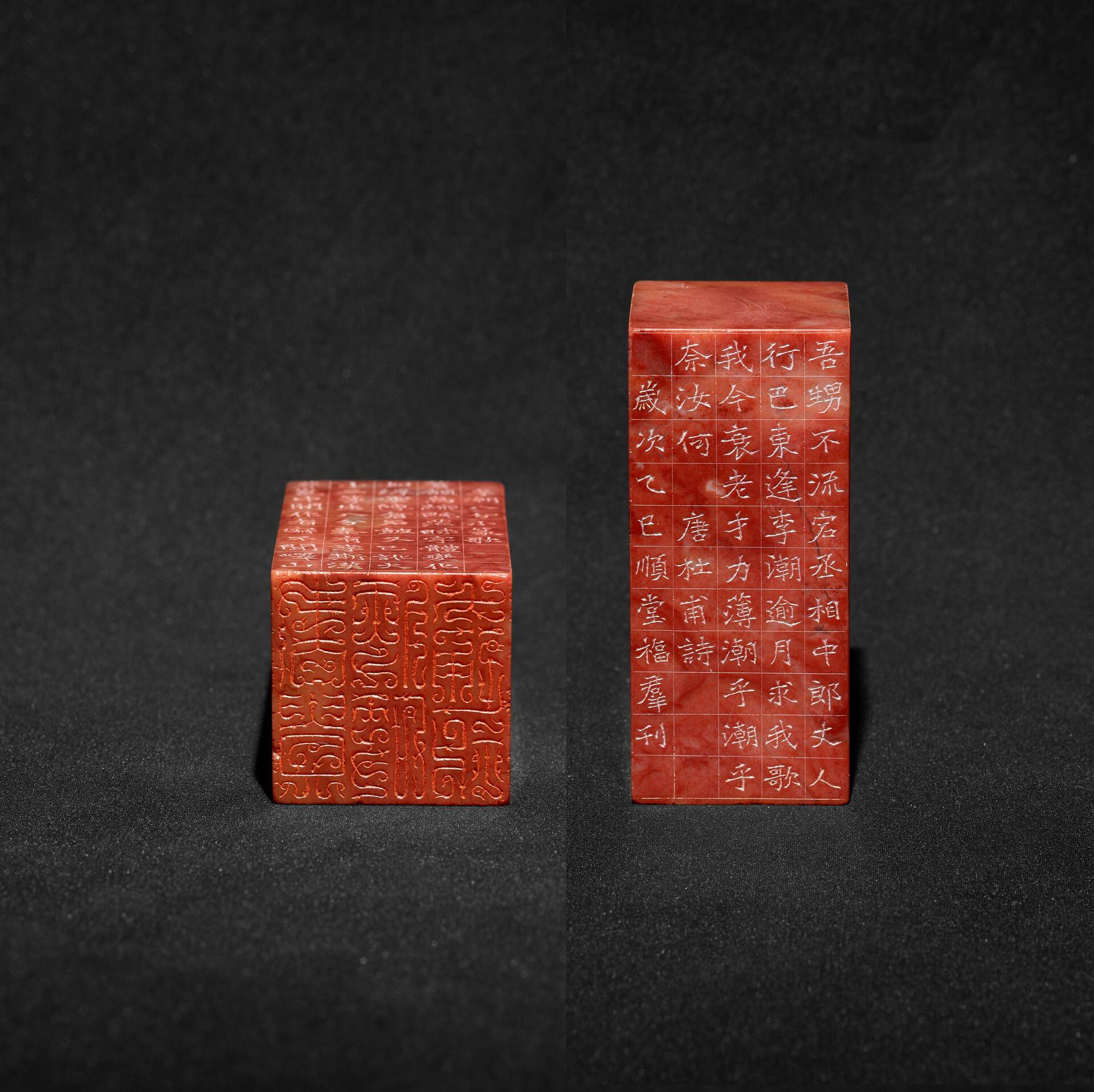 28书贵瘦硬方通神  温福群  篆刻  3.8×3.8×8