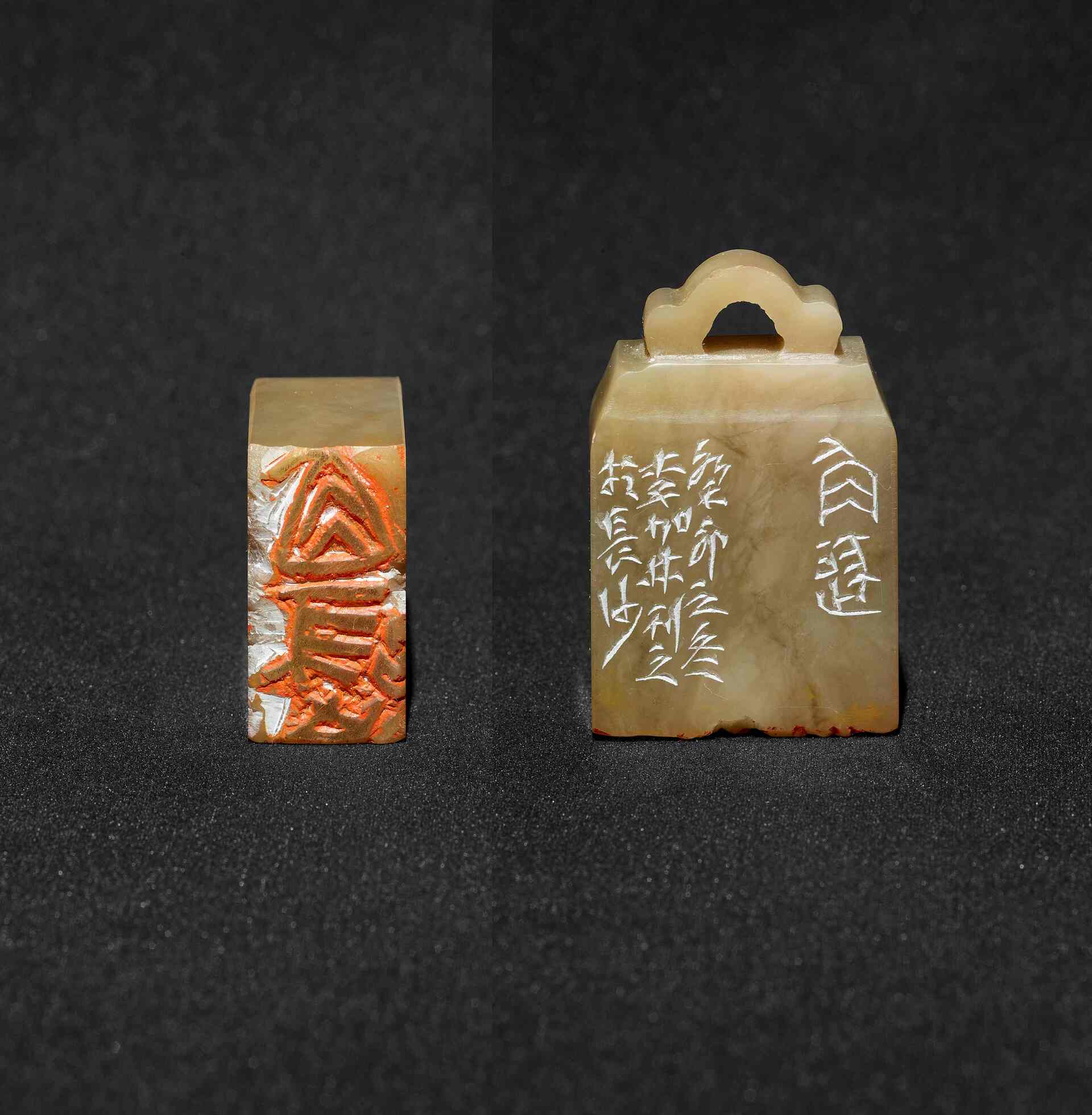 41角逐  李加林  篆刻  3×1.5×4