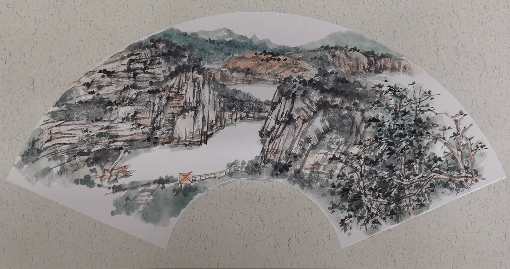 7陈起《矿山之境》中国画 30×60㎝ 2025