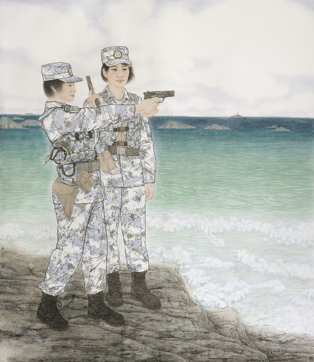 蒋才《西沙太阳花》210x190cm2014