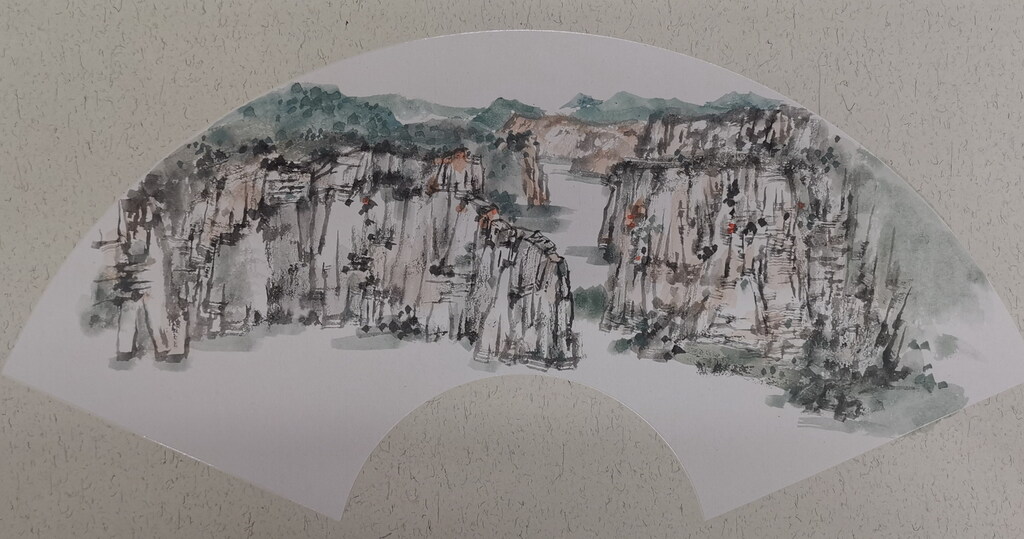 5陈起《矿山之境》中国画 30×60㎝ 2025