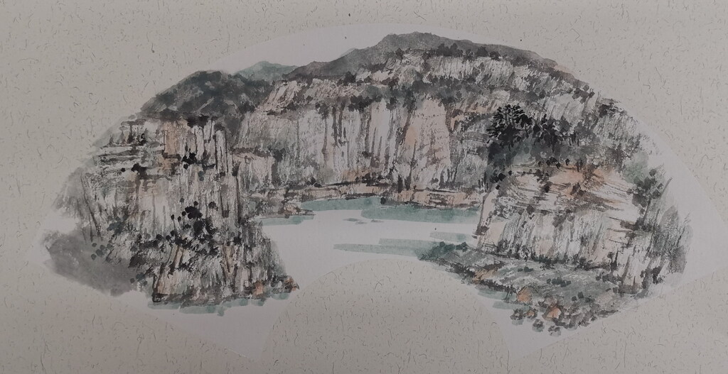 4陈起《矿山之境》中国画 30×60㎝ 2025