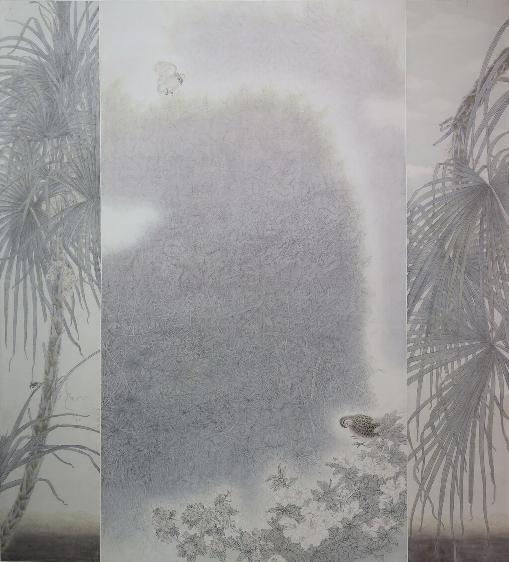 蒋才《南国印象》中国画 200×240cm