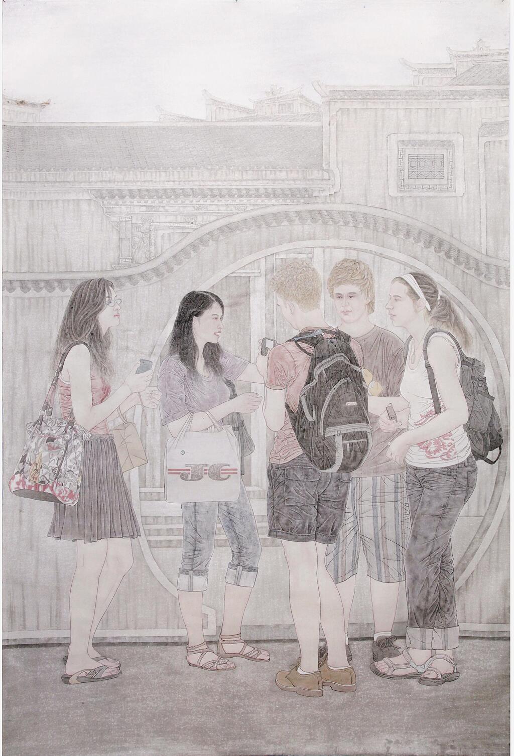 蒋才 《新颜》中国画145㎝×210㎝ 2013