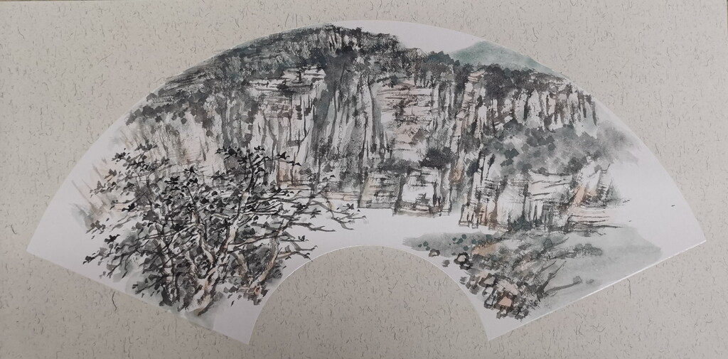 8陈起《矿山之境》中国画 30×60㎝ 2025