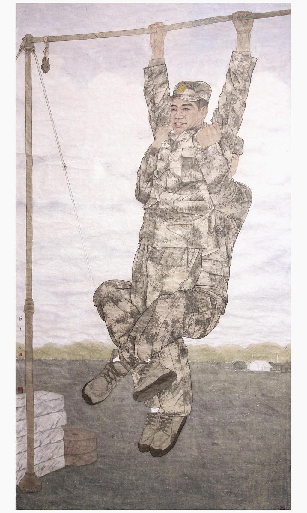 蒋才《加码》124x210cm2012