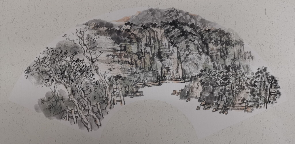 3陈起《矿山之境》中国画 30×60㎝ 2025