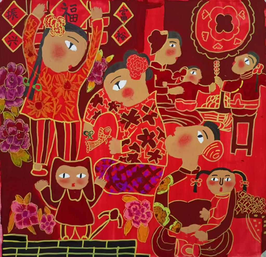 咸静怡，B组，《红红火火》，梁平区，二等奖