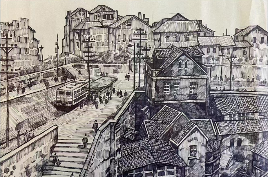 向雨婷，A组，《街景》，黔江区，二等奖