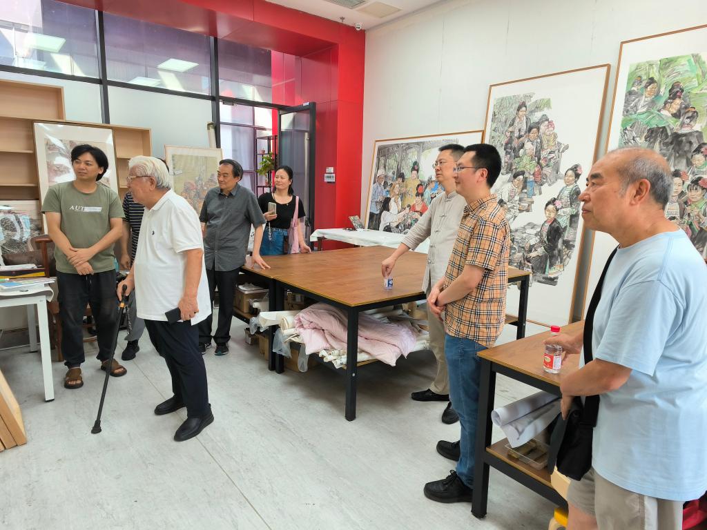 指导与画院艺术家人物画创作