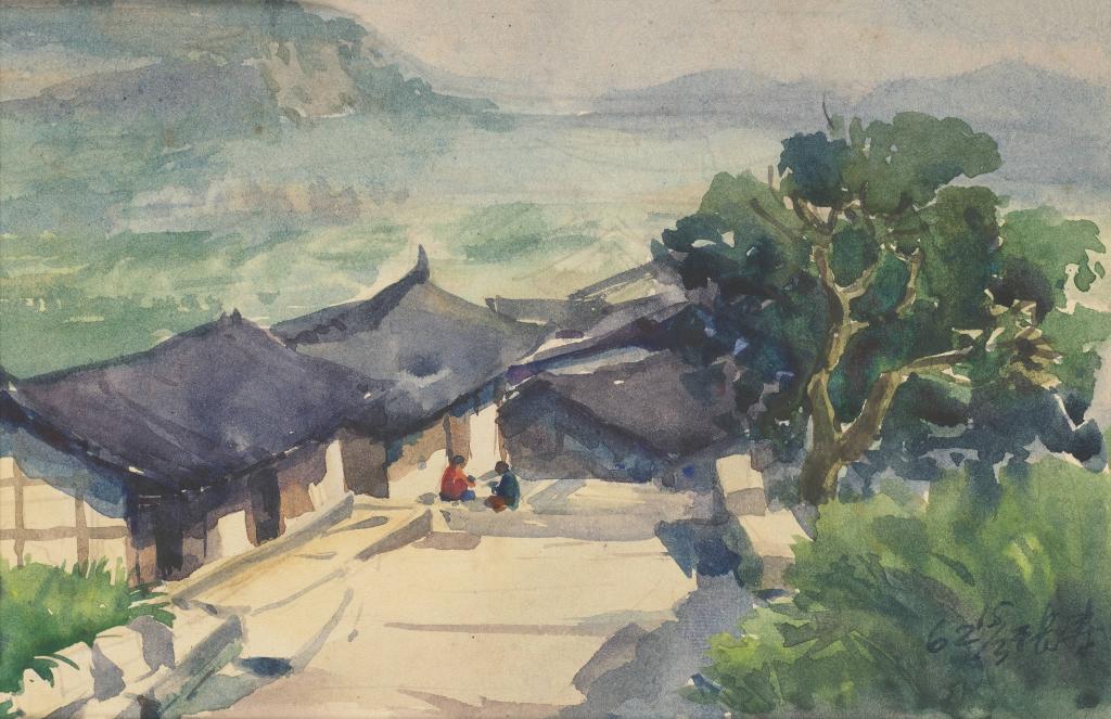 长寿写生7  纸本  11×17cm  1962年