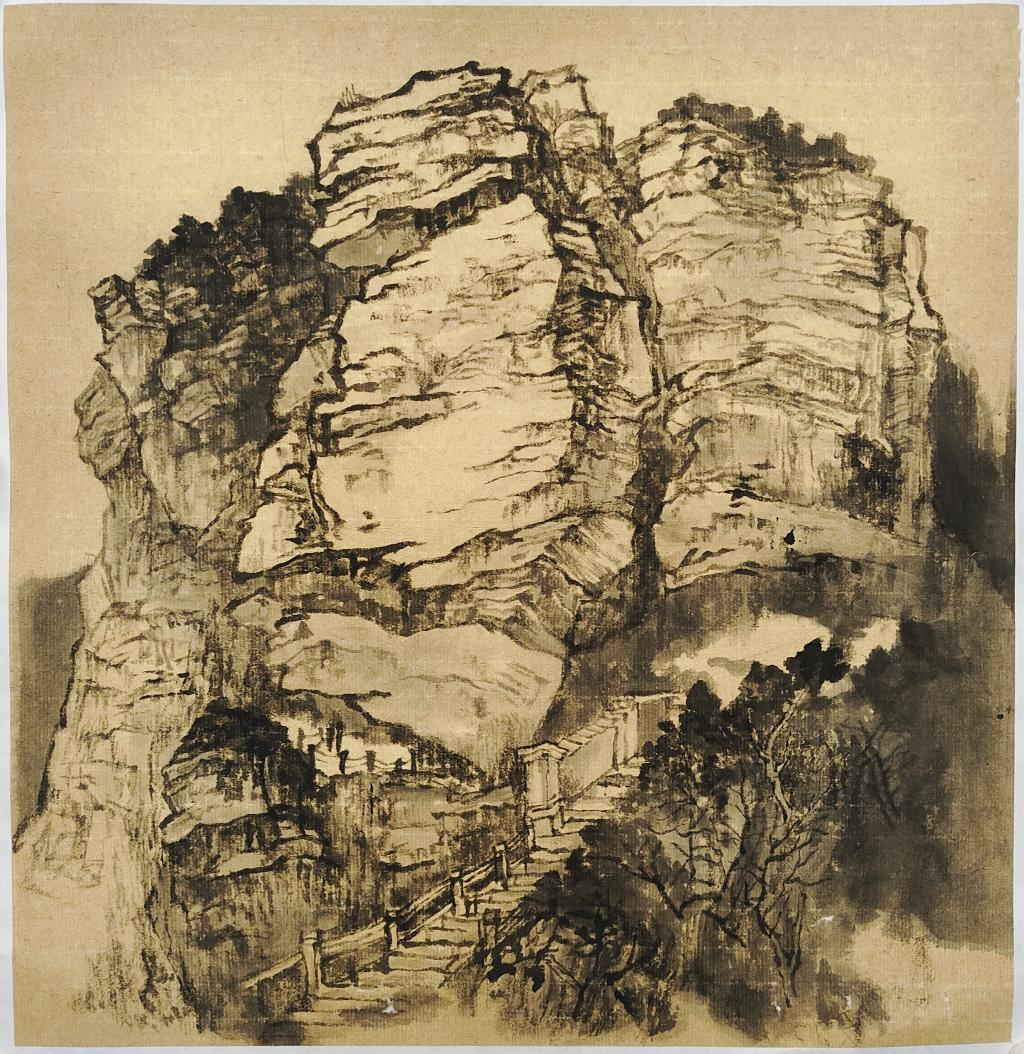 71 李卓然 临佛顶图 44×45.5cm 2024年 纸本水墨 四川美术学院中国画与书法艺术学院本科班