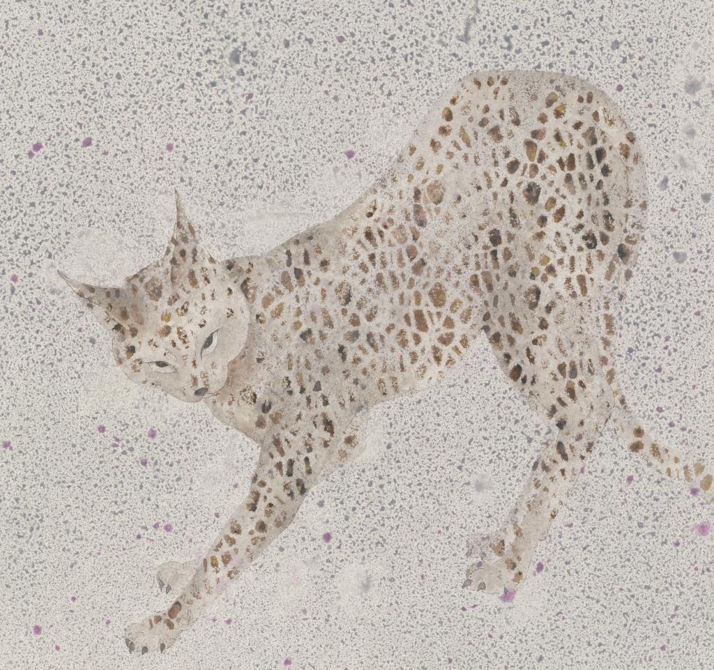45 冉媛 捉影 50×50cm 2024年 纸本设色 四川美术学院中国画与书法艺术学院硕士班