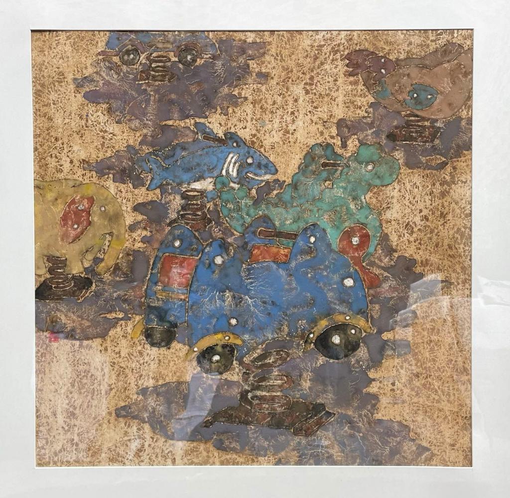 43 杨雨心 乐园 69×69cm 2023年 纸本设色 四川美术学院中国画与书法艺术学院硕士班