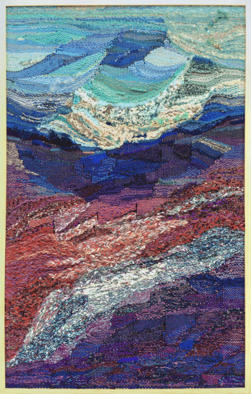 张驰 星波云川 120×75cm 2024年 棉麻线、铁丝、橡胶管等线性编织材料 四川美术学院设计学院手工艺系纤维工作室本科班