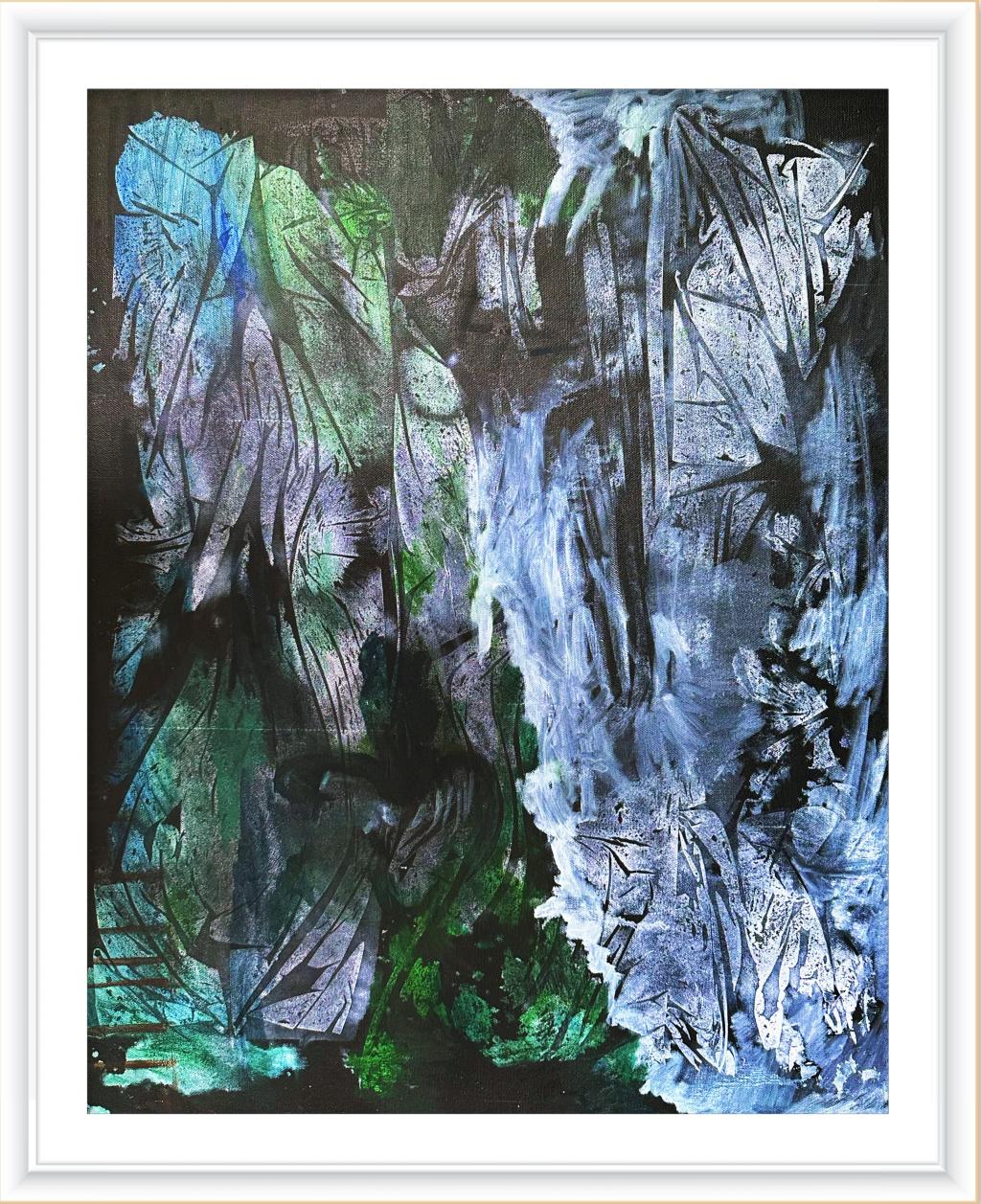 马若诚 夜色 100×80cm 2024年 综合材料 四川美术学院造型艺术学院油画系硕士班