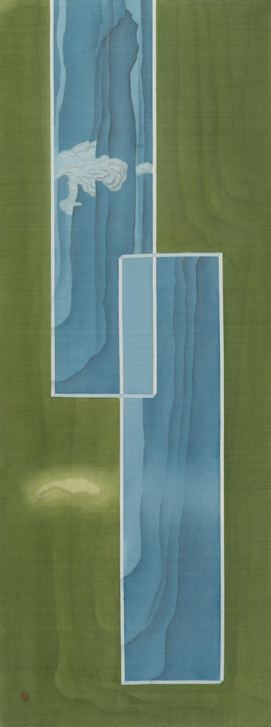 何富龙 境·像 37×79cm 2024年 绢本设色 四川美术学院中国画与书法艺术学院硕士班
