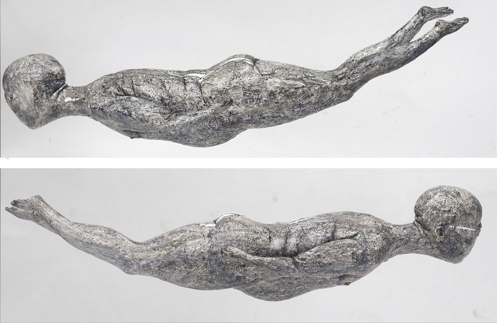 朱君如 《一天到晚游啊游》 树脂着色 35x12x8cm  2009年