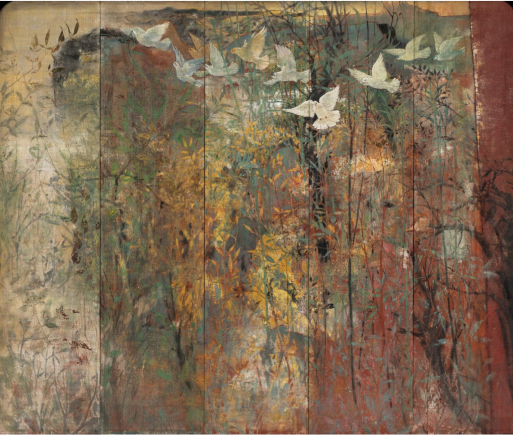 丁志伟、郭树林、王行谦  山河永安   202cm×240cm  油画