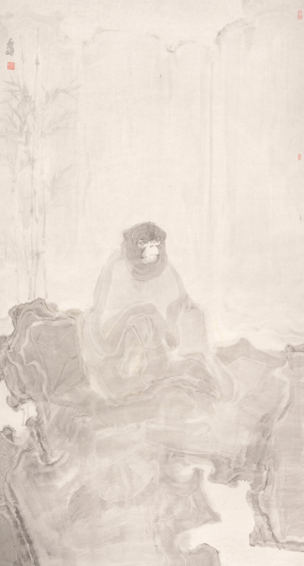 10 《静观听泉》  180x96CM  2024  高冠峰
